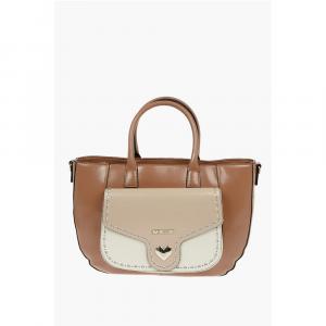 Сумка-тоут из искусственной кожи со съемным плечевым ремнем LOVE Moschino, Brown