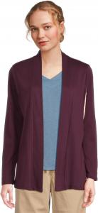 Кардиган L.L.Bean Pima Cotton Open Cardigan With Pockets, цвет Royal Plum