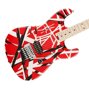 Электрогитара EVH Striped Series красная с черными полосами 5107902503