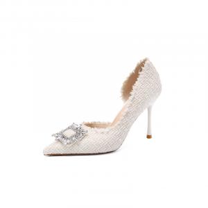 Тонкий каблук Высокие каблуки 7 см Женские Абрикос YAFEI XUANYU