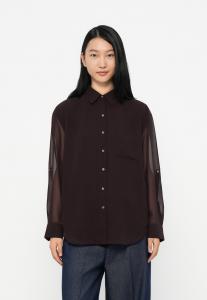 Блуза Calvin Klein ROLL SLEEVE UTILITY POCKET, Mocha Brown/Dark Brown