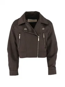 Куртка с узором Elisabetta Franchi La Mia Bambina, коричневый