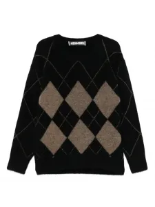 Джемпер с узором "аргайл" Frenken, черный