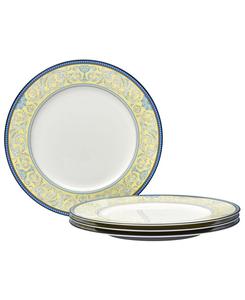 Набор из 4 обеденных тарелок Menorca Palace, 10,75 дюймов Noritake, синий