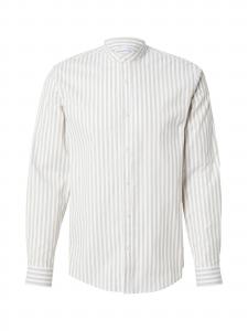 Lindbergh Рубашка на пуговицах Regular fit 'Manderin' в цвете Sand