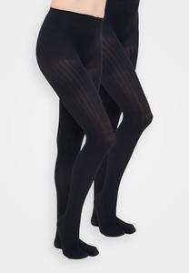 Тайтсы Even&Odd RIBBED PATTERN 2 PACK TIGHTS, Black