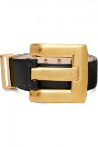 Ремень Anthem из телячьей кожи Balmain, черный