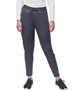 Женские медицинские брюки средней посадки, облегающие, с 5 карманами, для активного отдыха и йоги, цвет винный, размер XX S Medichic, Pewter