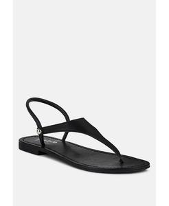 Женские сандалии MADELINE на плоской подошве с ремешками Rag & Co, черный