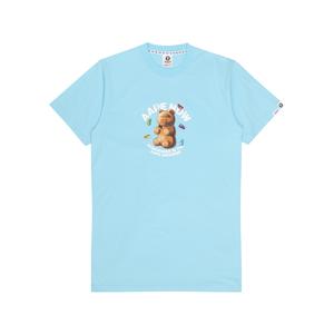 Футболка Jersey с принтом слогана Aape, синий