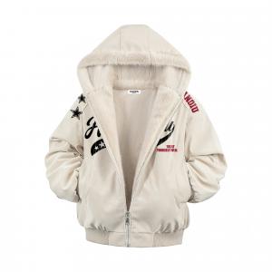 Куртка Unisex с капюшоном и флисовой подкладкой в стиле Chanel HUANQIU, оранжевый