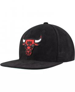 Черная мужская замшевая шляпа Mitchell Ness Chicago Bulls Snapback Mitchell & Ness, черный
