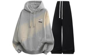 Толстовка с капюшоном из коллекции Riding The Wind WARRIOR, светло-серый+черный[clothing sets]