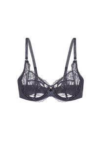 Бюстгальтер на косточках с цветочным принтом дикий пион Triumph, серый