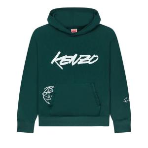 Худи Kenzo Futura Padded Hoodie, Pine