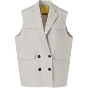 Onitsuka Tiger Женская жилетка SS25 светло-серый