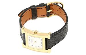 Часы Heure H Collection с кварцевым механизмом на кожаном ремешке с белым циферблатом женские W036733WW00 HERMES