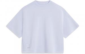 Li-Ning LiNing Fitness Series Drop Shoulder Sleeve T Shirt Women's Light Bright Blue