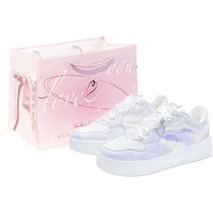 ANTA Удобные, износостойкие, дышащие, низкие кроссовки для скейтбординга, унисекс, светло-лавандового цвета