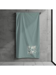 Traumhelden Банное/пляжное полотенце "Happy" XXL 100x200 см, зеленое