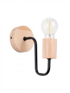 Настенный светильник DAZZLE, черный, высота 18,5 см