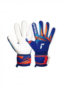 Reusch Вратарские перчатки Attrakt Advance в цвете 4126 sharp blu/wht/shock orng
