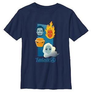 Футболка с принтом «Фантастическая четверка» для мальчиков 6-20 Marvel