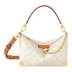 LOUIS VUITTON Мужская наплечная сумка через плечо из монограммного наследия с покрытием из ткани экрю