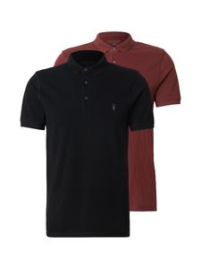 Рубашка AllSaints, ржаво-красный/черный