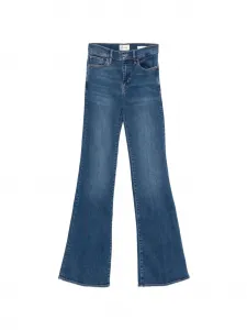 Джинсы-клеш из денима Frame, синий