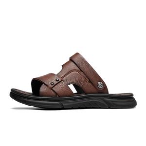 CALIFBULL Пляжные сандалии мужские, черно-коричневые