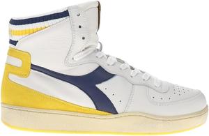 Мужские кроссовки Diadora Mi Basket Forty Knit Italia High Casual - белые
