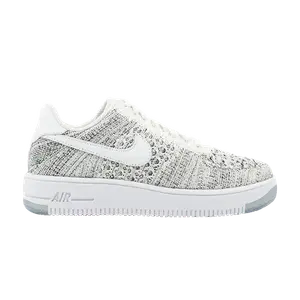 Кроссовки Nike Wmns Air Force 1 Flyknit Low 'White', белый