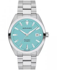 Мужские часы Datron Swiss Auto серебристого цвета из нержавеющей стали, 40 мм Movado, серый