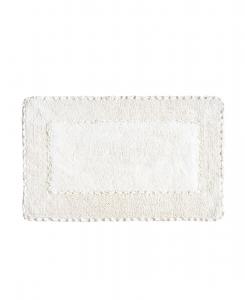 Хлопковый коврик для ванной с оборками, 20 x 34 дюйма. Laura Ashley, Ivory