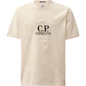 Футболка SS25 мужская марля C.P.Company, белый