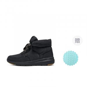 Женские ботинки Glacial Ultra Trend Up 'Black' Skechers, черный+Giveaway (Massage Ball)