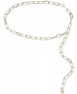 Женский двухцветный ремень-цепочка скрепка Steve Madden, золотой