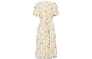 Платье с короткими рукавами женское желтое Coach