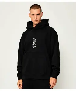 Толстовка Duwrestie Oversize fit Hugo, черный