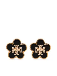 Серьги с логотипом Tory Burch, черный