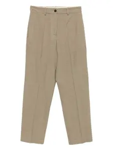 Фактурные брюки из шерсти Alysi, зеленый