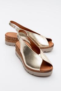 Блом кожаные сандалии на платформе Forever & Always Shoes, золотой