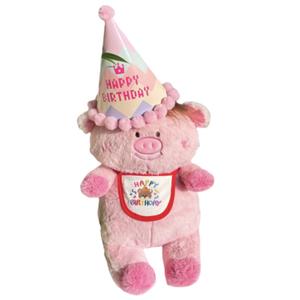 Набор для стрижки волос, плюшевая кукла Piggy Can DIY высотой 40 см Click, розовый