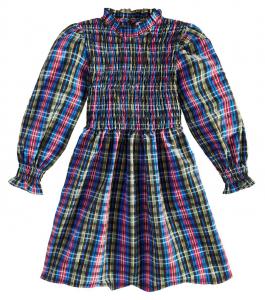 Платье в клетку Mars со сборками The New Society, цвет ruby dusk tartan