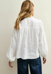 Вышитая блузка с длинными рукавами New Look, White