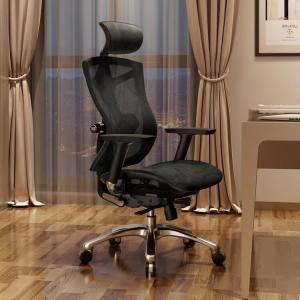 SIHOO эргономичное кресло V1 Black Mesh с алюминиевыми ножками и регулируемыми подлокотниками