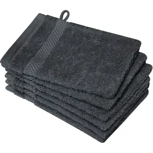 Мочалка Planet 450 г/м², из чистого хлопка, подходит для сушки в сушильной машине Dyckhoff, антрацит