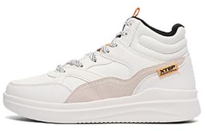 Кроссовки для скейтбординга женские высокие белые/бежевые Xtep