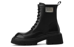 Rosa Bianca Черные женские короткие ботинки Мартин высотой 5,5 см, цвет Black